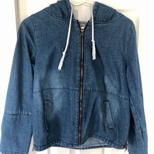 Denim Hooded Jacket